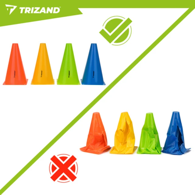 Тренувальні конуси Trizand 23 см 10 шт (5900779962705)