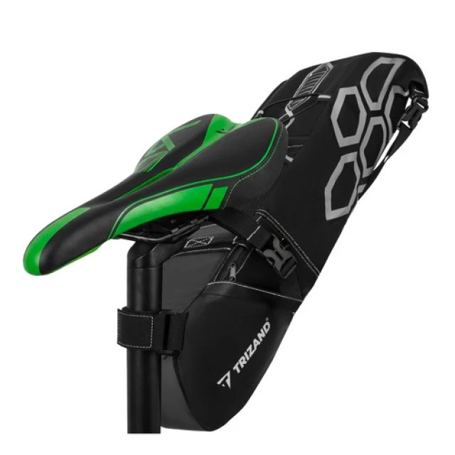 Сумка велосипедна підсідельна Trizand 12 л Black (5900779962736)