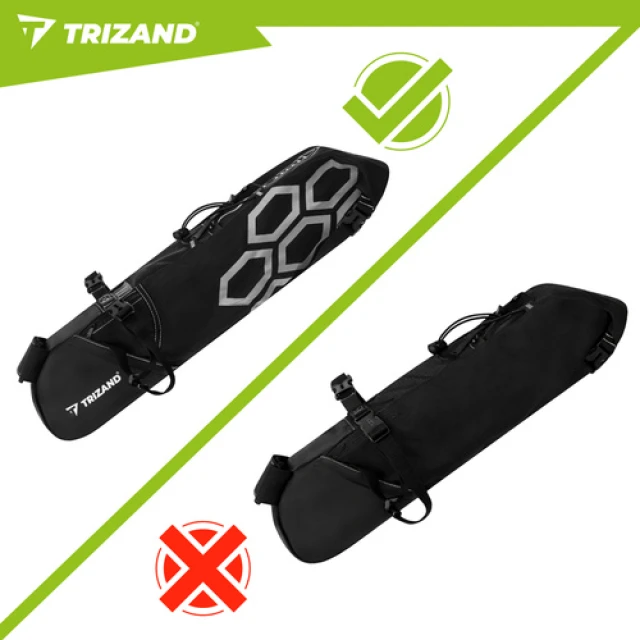 Сумка велосипедна підсідельна Trizand 12 л Black (5900779962736)
