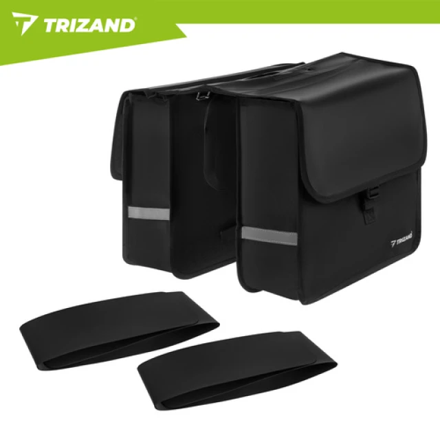Велосипедна сумка на багажник подвійна Trizand 28 л (5900779962743)
