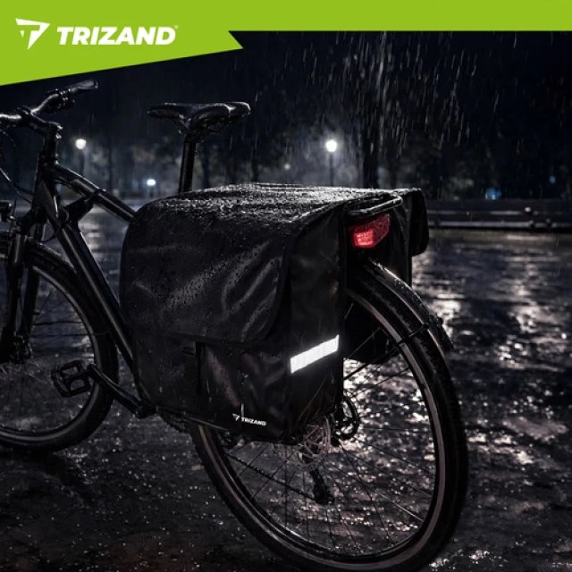 Велосипедна сумка на багажник подвійна Trizand 28 л (5900779962743)