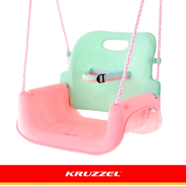 Гойдалка для дітей Kruzzel 3 в 1 Pastel (5900779962750)