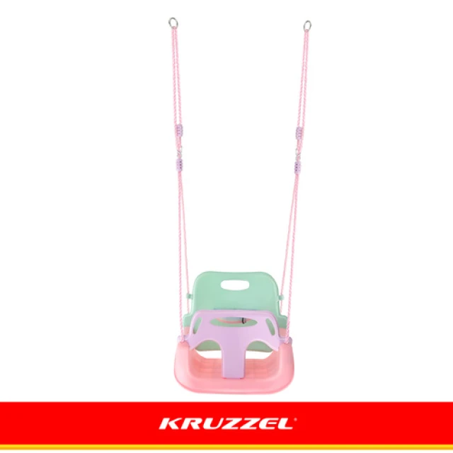 Гойдалка для дітей Kruzzel 3 в 1 Pastel (5900779962750)