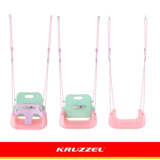 Гойдалка для дітей Kruzzel 3 в 1 Pastel (5900779962750)
