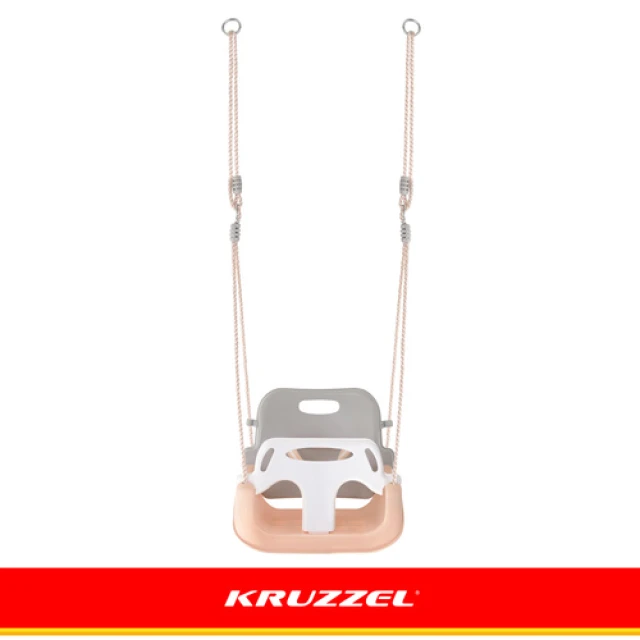 Гойдалка для дітей Kruzzel 3 в 1 Grey-Beige (5900779962767)
