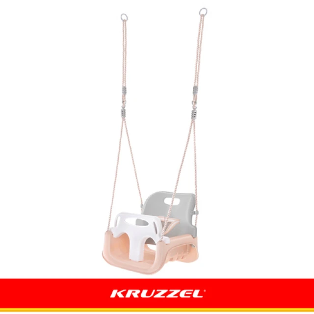 Гойдалка для дітей Kruzzel 3 в 1 Grey-Beige (5900779962767)