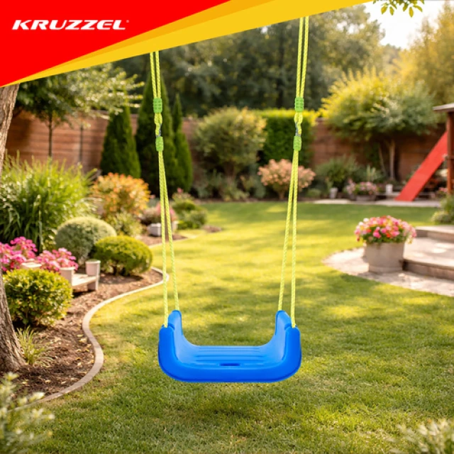 Гойдалка для дітей Kruzzel 3 в 1 Green-Blue (5900779962774)
