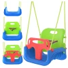 Гойдалка для дітей Kruzzel 3 в 1 Green-Blue (5900779962774)