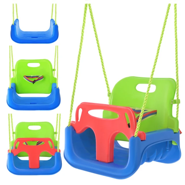 Гойдалка для дітей Kruzzel 3 в 1 Green-Blue (5900779962774)