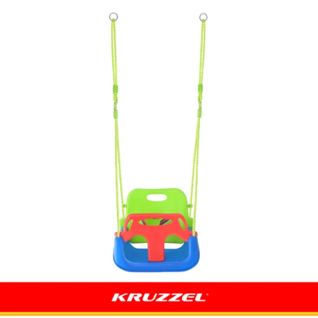 Гойдалка для дітей Kruzzel 3 в 1 Green-Blue (5900779962774)