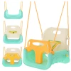 Гойдалка для дітей Kruzzel 3 в 1 Cream-Turquoise (5900779962781)