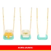 Гойдалка для дітей Kruzzel 3 в 1 Cream-Turquoise (5900779962781)
