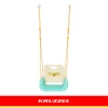 Гойдалка для дітей Kruzzel 3 в 1 Cream-Turquoise (5900779962781)