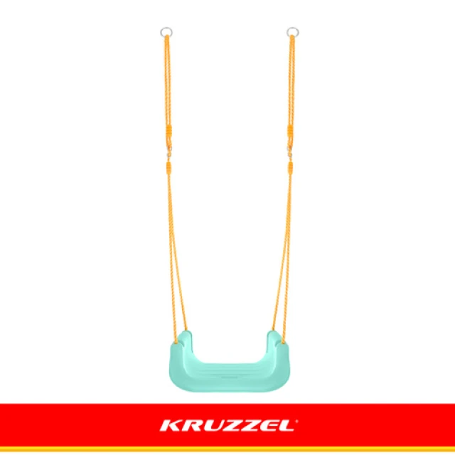 Гойдалка для дітей Kruzzel 3 в 1 Cream-Turquoise (5900779962781)