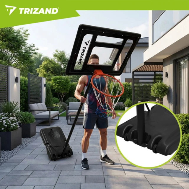 Баскетбольное кольцо Trizand 259 см с щитом и основанием (5900779962828)