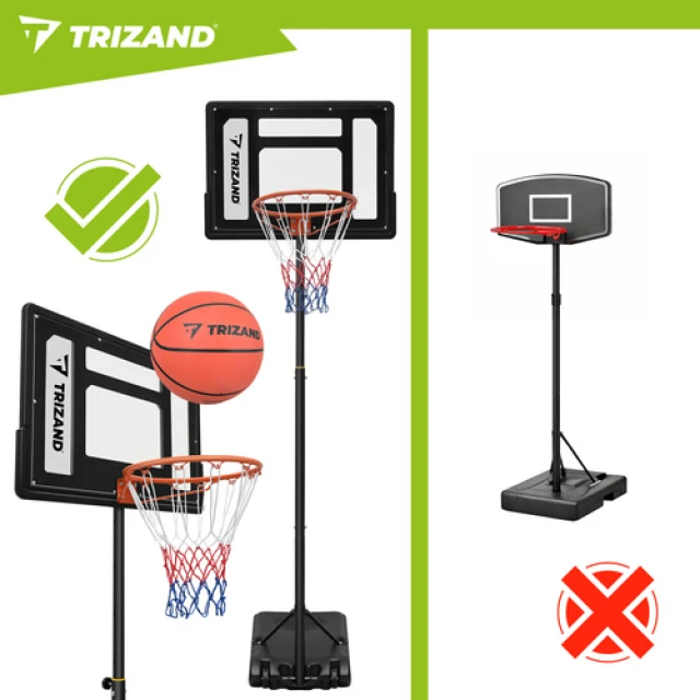 Баскетбольное кольцо Trizand 259 см с щитом и основанием (5900779962828)
