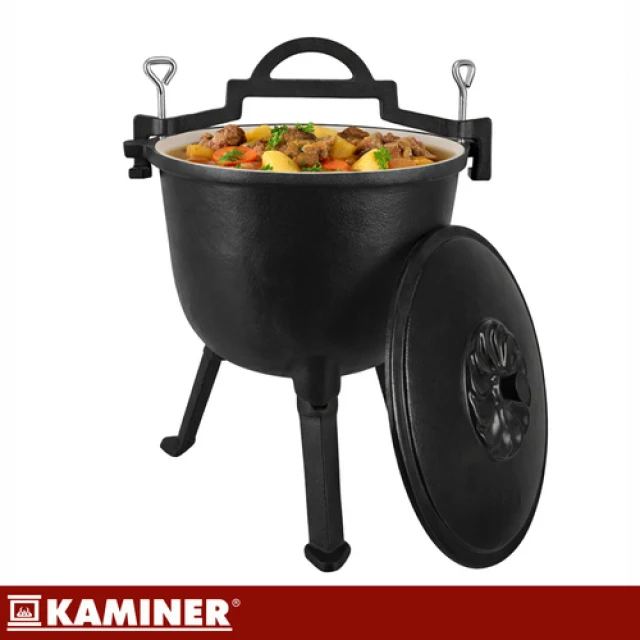Казан чавунний емальований Kaminer 8 л (5900779962842)