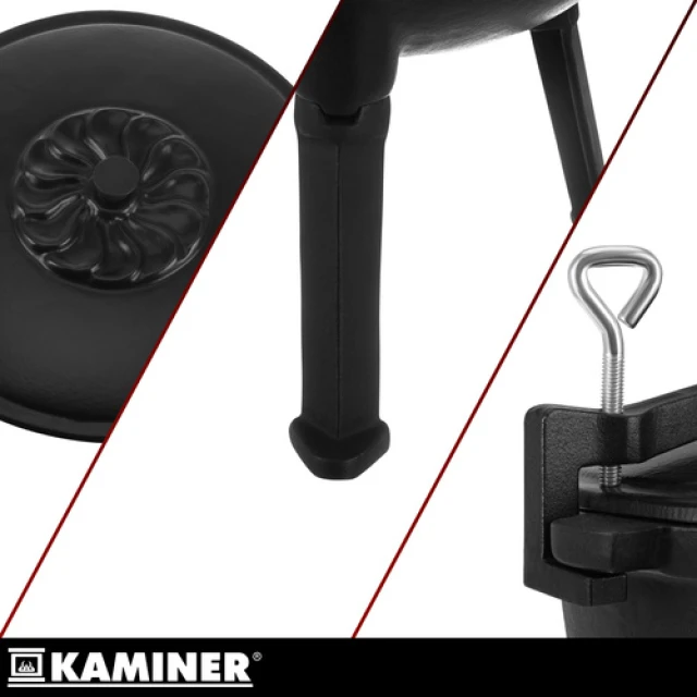 Казан чавунний емальований Kaminer 8 л (5900779962842)