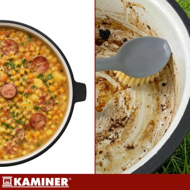 Казан чавунний емальований Kaminer 8 л (5900779962842)