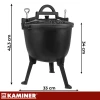 Казан чавунний емальований Kaminer 8 л (5900779962842)