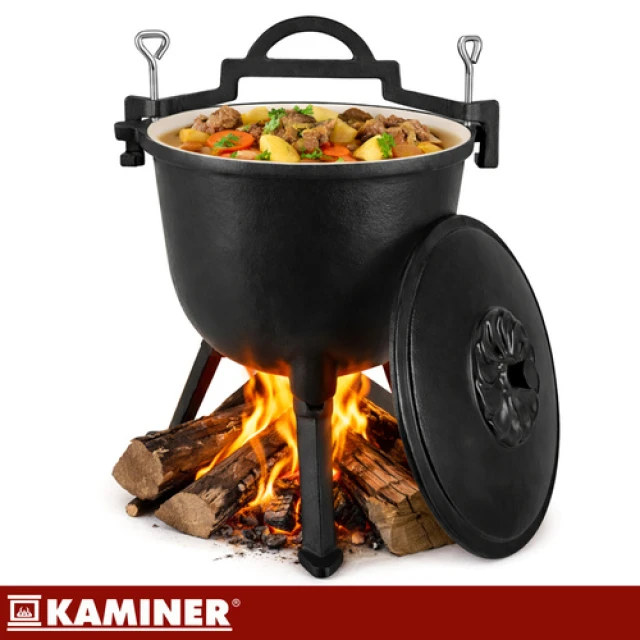 Казан чавунний емальований Kaminer 8 л (5900779962842)