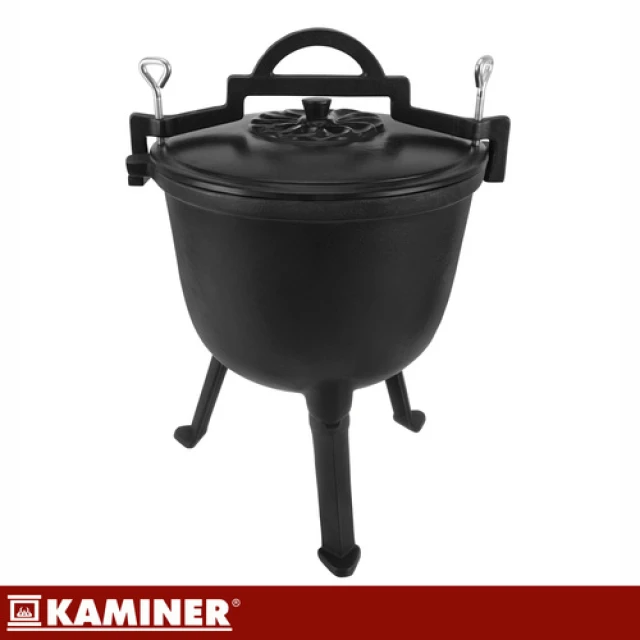 Казан чавунний емальований Kaminer 8 л (5900779962842)