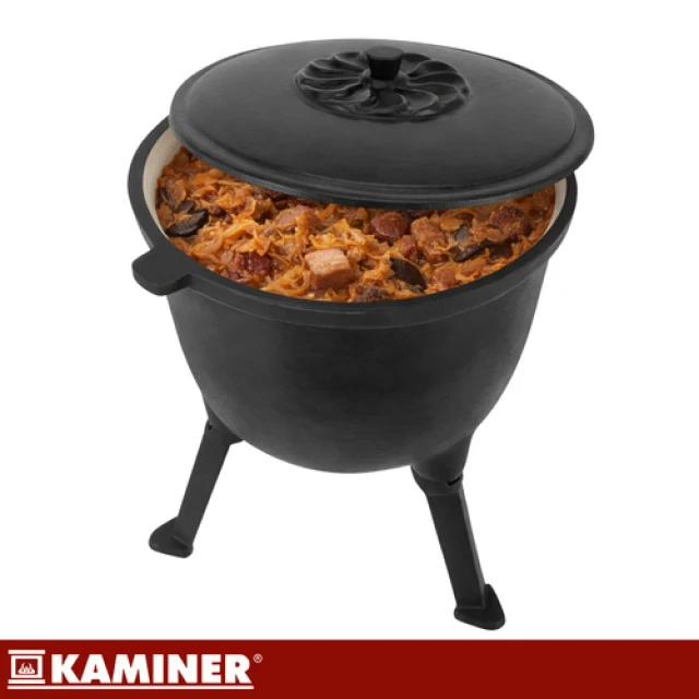 Казан чавунний емальований Kaminer 8 л (5900779962842)