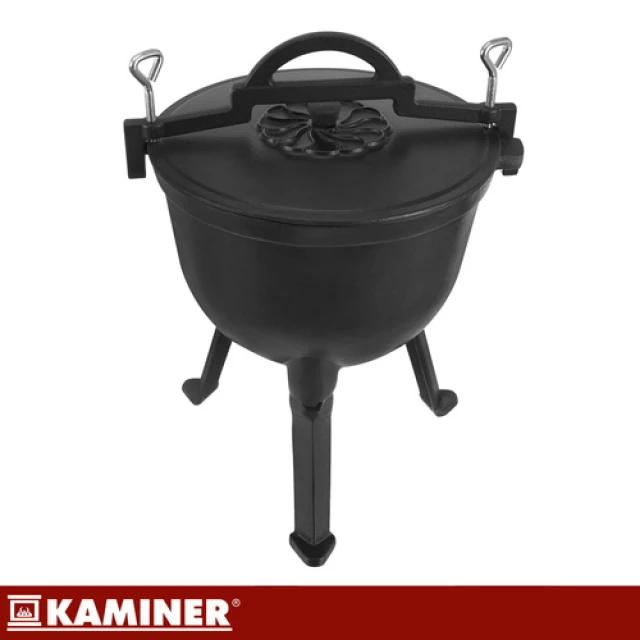 Казан чугунный эмалированный Kaminer 10 л (5900779962859)