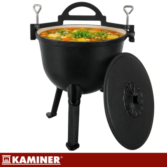 Казан чугунный эмалированный Kaminer 10 л (5900779962859)