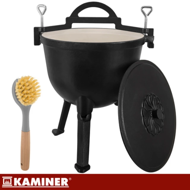 Казан чугунный эмалированный Kaminer 10 л (5900779962859)