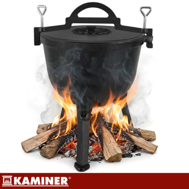 Казан чугунный эмалированный Kaminer 10 л (5900779962859)
