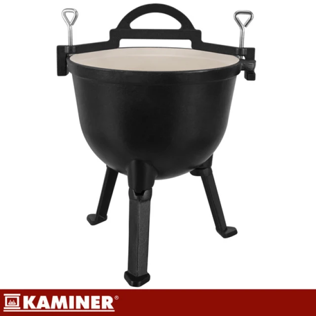 Казан чугунный эмалированный Kaminer 10 л (5900779962859)