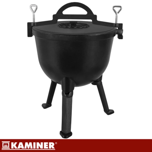 Казан чугунный эмалированный Kaminer 10 л (5900779962859)