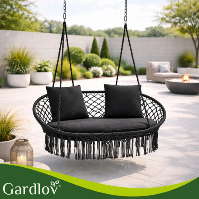 Гойдалка гніздо лелеки подвійна Gardlov 300 кг Black (5900779962866)