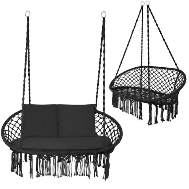 Гойдалка гніздо лелеки подвійна Gardlov 300 кг Black (5900779962866)