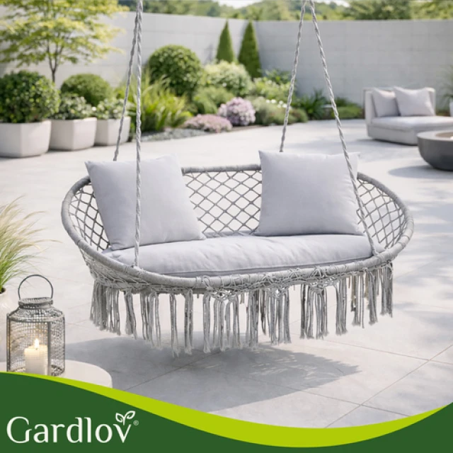 Гойдалка гніздо лелеки подвійна Gardlov 300 кг Gray (5900779962873)