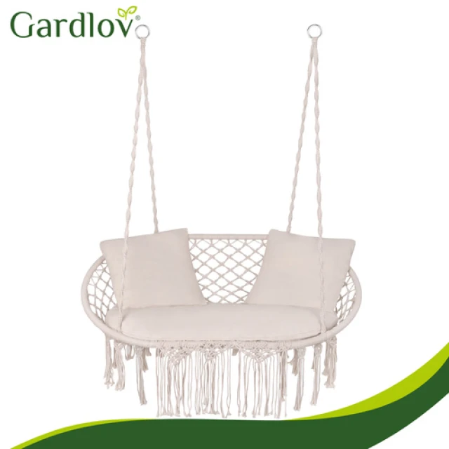 Гойдалка гніздо лелеки подвійна Gardlov 300 кг Cream (5900779962880)