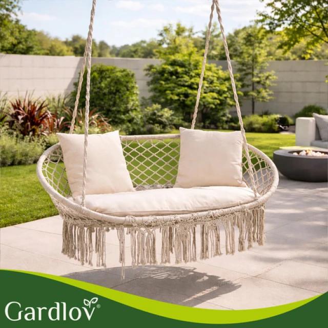 Гойдалка гніздо лелеки подвійна Gardlov 300 кг Cream (5900779962880)