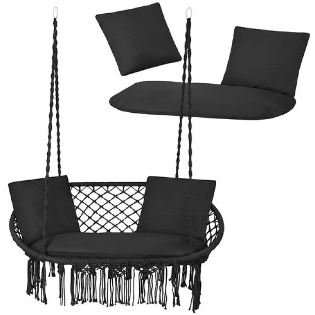 Подушка для подвійної гойдалки Gardlov Black (5900779962897)