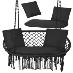 Подушка для подвійної гойдалки Gardlov Black (5900779962897)