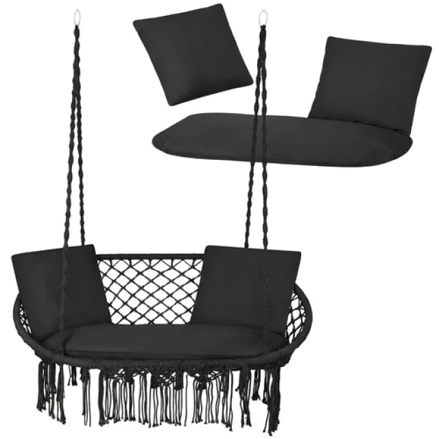 Подушка для подвійної гойдалки Gardlov Black (5900779962897)