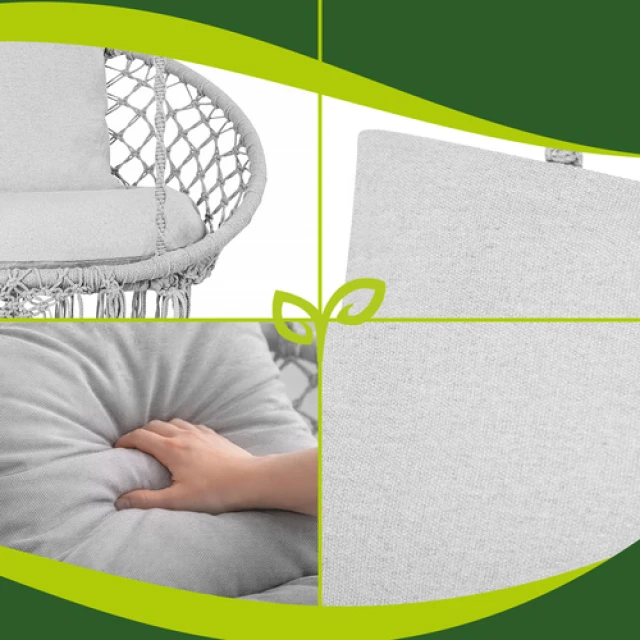 Подушка для подвійної гойдалки Gardlov Gray (5900779962903)