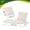 Подушка для садовых качелей Gardlov на 2 персоны Cream (5900779962910)