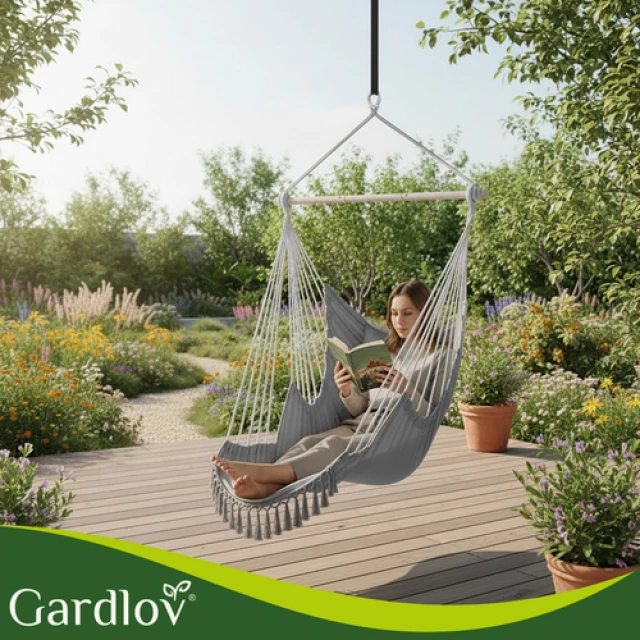 Підвісне крісло-гойдалка Gardlov 210 см Gray (5900779962965)