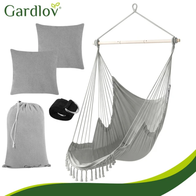 Підвісне крісло-гойдалка Gardlov 210 см Gray (5900779962965)