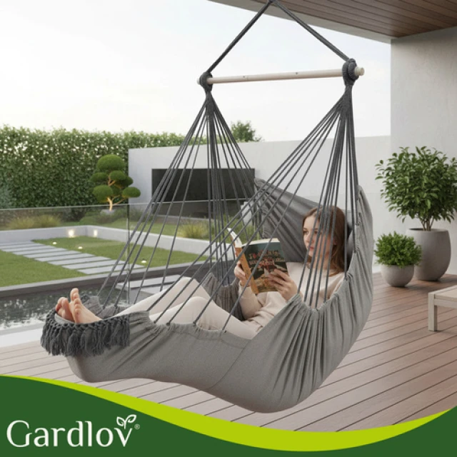 Підвісне крісло-гойдалка Gardlov 210 см Gray (5900779962965)
