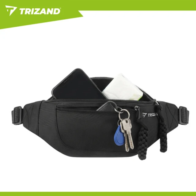Сумка на пояс для бега Trizand 37x15x7 см Black (5900779963030)