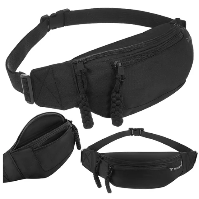 Сумка на пояс для бега Trizand 37x15x7 см Black (5900779963030)