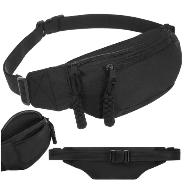 Сумка на пояс для бега Trizand 37x15x7 см Black (5900779963030)