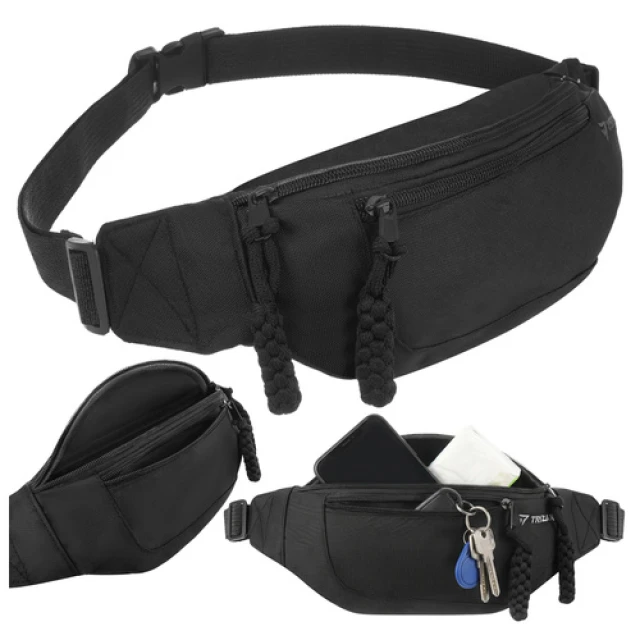 Сумка на пояс для бега Trizand 37x15x7 см Black (5900779963030)